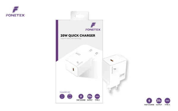 FoneTex 20W USB-C Adapter – FT-C220