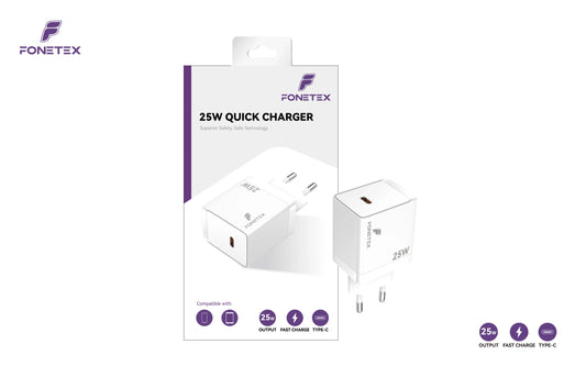 FoneTex 25W USB-C Adapter – FT-C221
