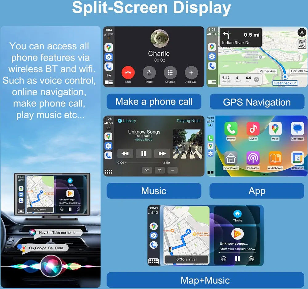 Xssive 7" Wireless HD Car Display XSS-CPD01