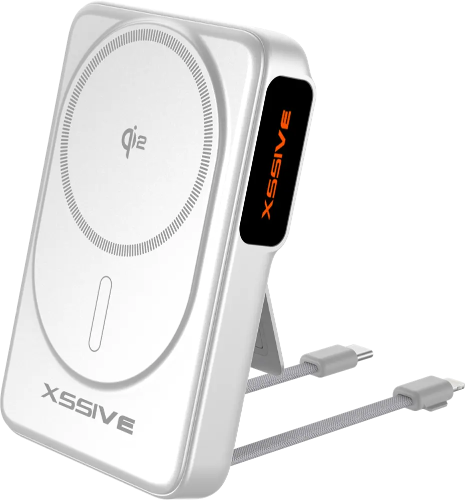 Xssive Qi2 Magnetic Wireless Powerbank incl. Cable 10.000 mAh XS-PB43NW - Wit