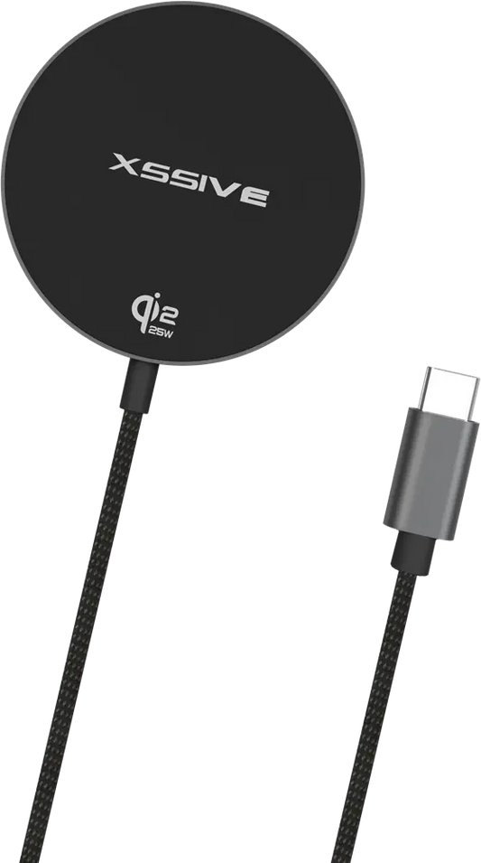 Xssive 25W Qi2 Wireless Magnetic Charger XSS-MSW4B - Zwart