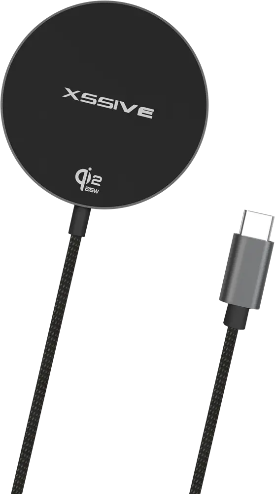 Xssive 25W Qi2 Wireless Magnetic Charger XSS-MSW4B - Zwart
