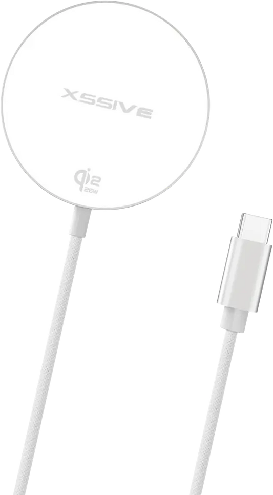 Xssive 25W Qi2 Wireless Magnetic Charger XSS-MSW4W - Wit