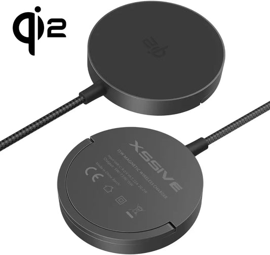 Xssive 25W Wireless Magnetic Charger with Stand XSS-MSW2NB - Zwart