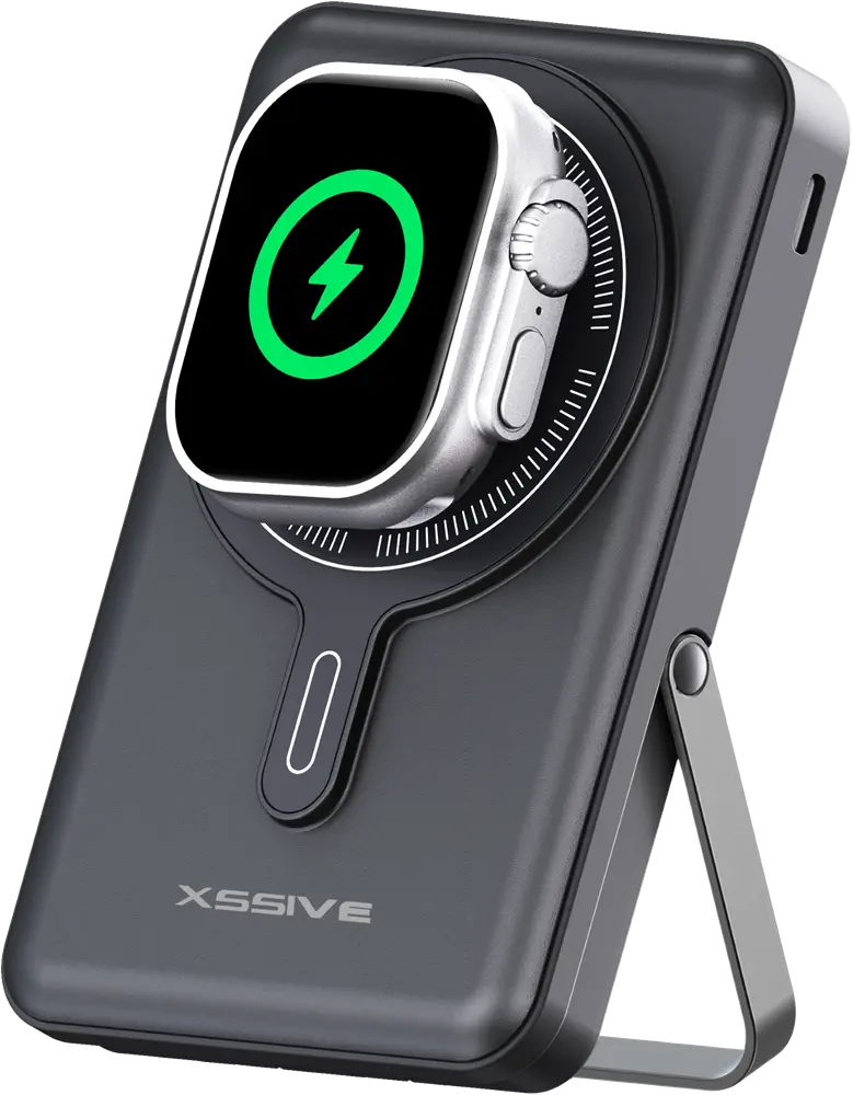 Xssive 3in1 Magnetic 15W Powerbank incl. Cable 10000mAh XSS-PB53B - Zwart