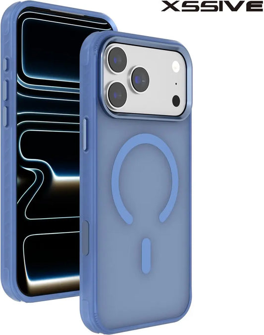Xssive Back Case Color Clear Serie voor Magsafe iPhone 18 Pro - Licht Blauw
