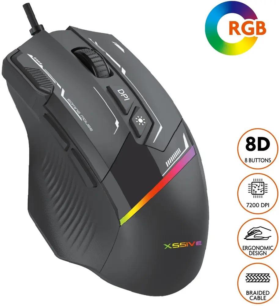 Xssive Bedraad Gaming Mouse XSS-GMS01