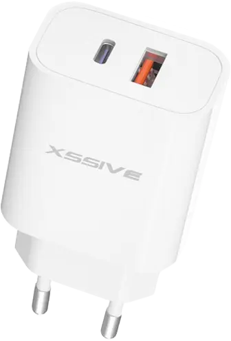 Xssive PD 20W/QC18W Dual Port Wall Charger XSS-AC64NW - Wit