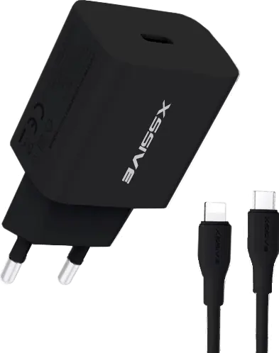 Xssive PD 20W Quick Charger+C-iPhone XSS-AC65NB CL - Zwart