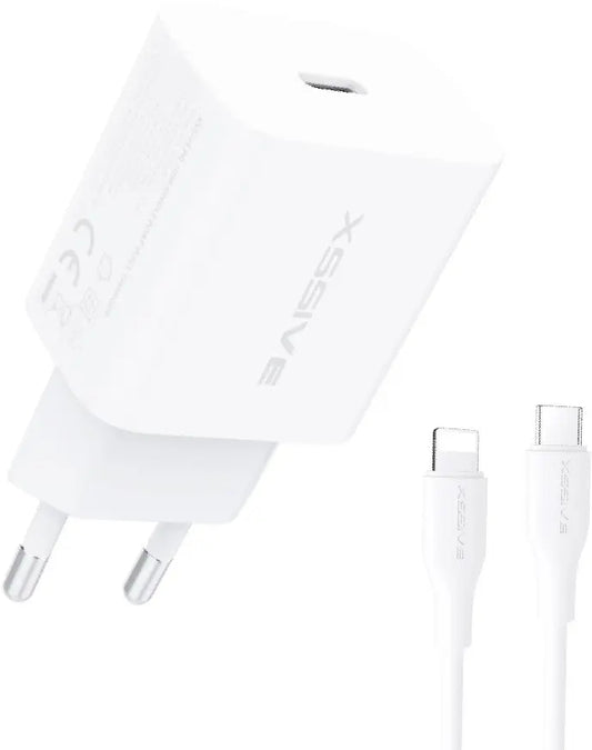 Xssive PD 20W Quick Charger+C-iPhone XSS-AC65NW CL - Wit