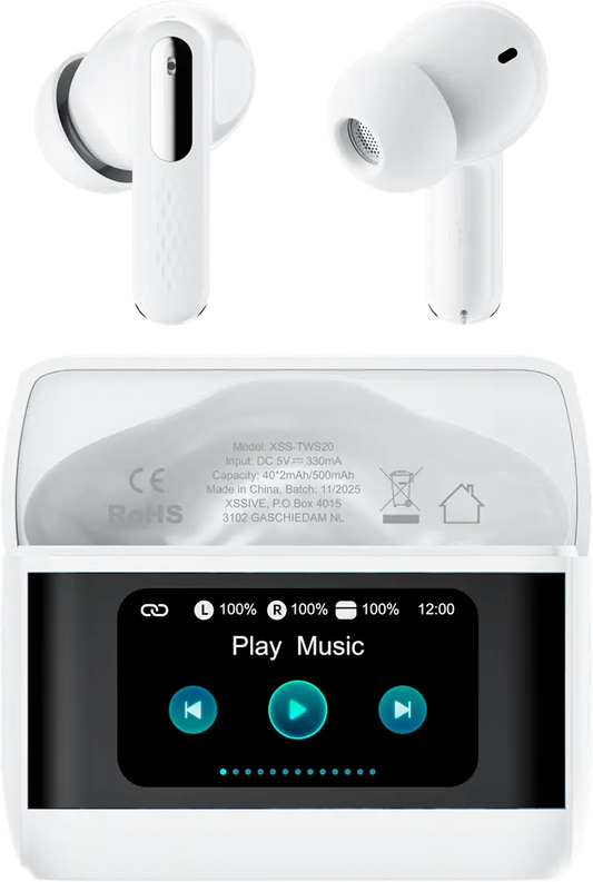Xssive Wireless Earbuds with ANC+Display XSS-TWS20 - Wit